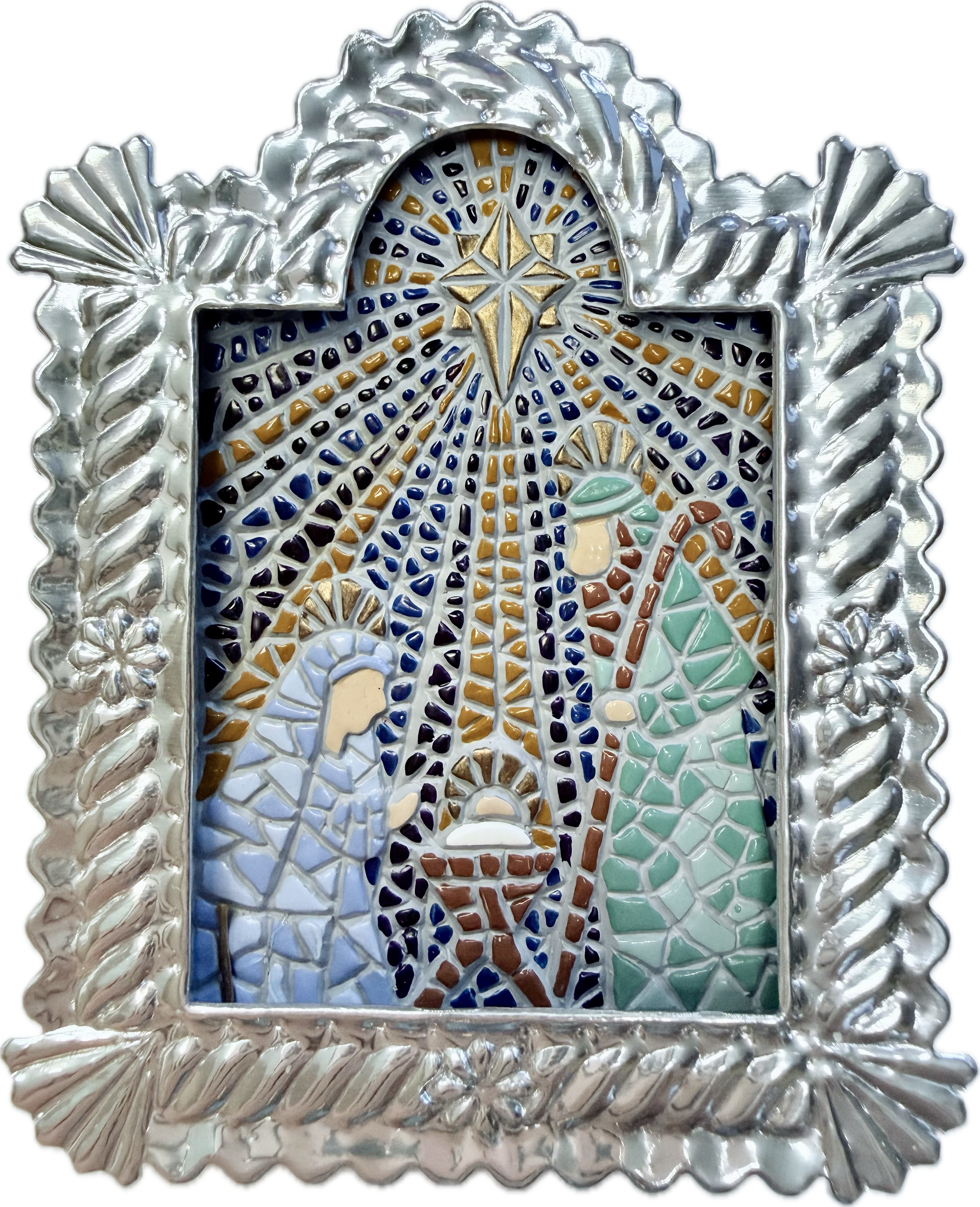 2002 Welcoming the Savior -Tin mosaic